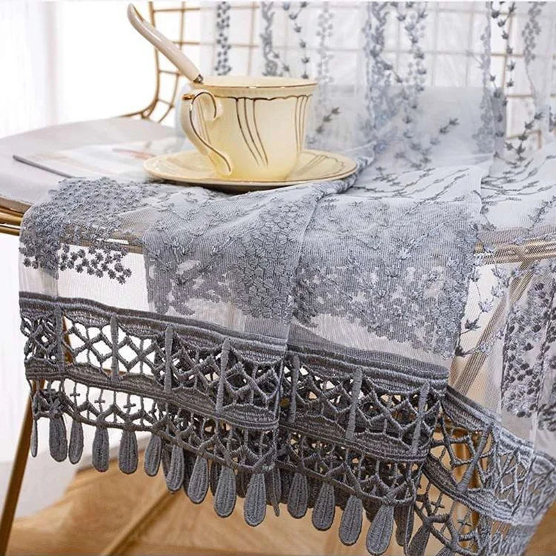 American Embroidered Sheers for Living Room Bedroom