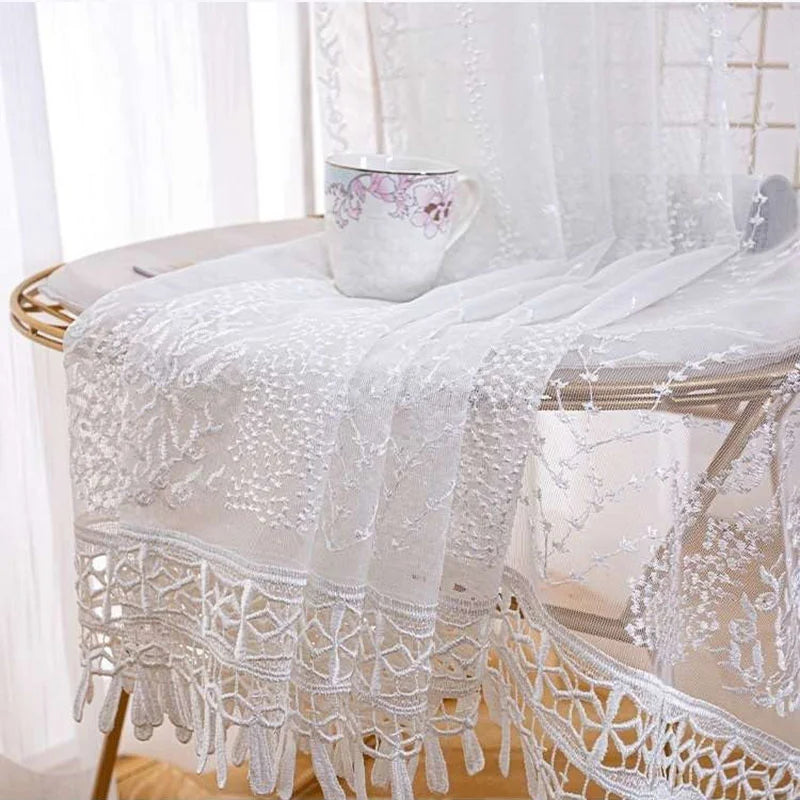American Embroidered Sheers for Living Room Bedroom