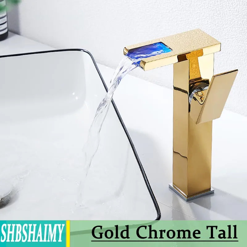 Hydropower LED Waterfall Faucet