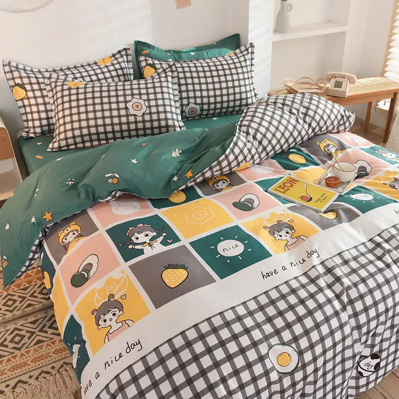 Duvet, Sheet, and Pillowcases Bedding Set