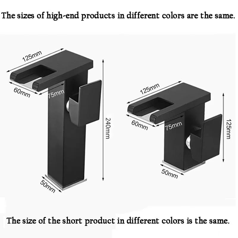 Hydropower LED Waterfall Faucet