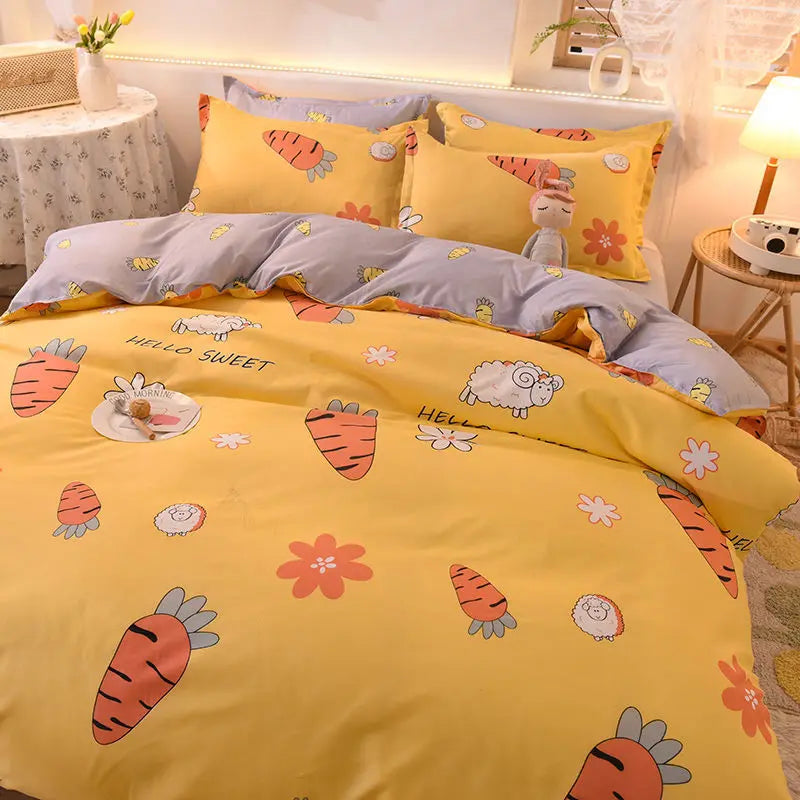 Duvet, Sheet, and Pillowcases Bedding Set