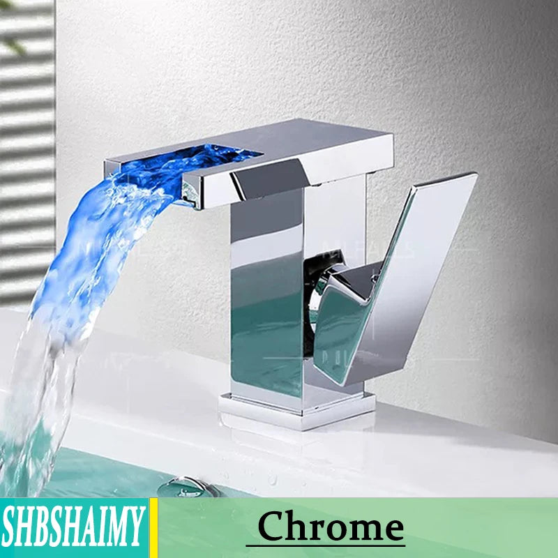 Hydropower LED Waterfall Faucet