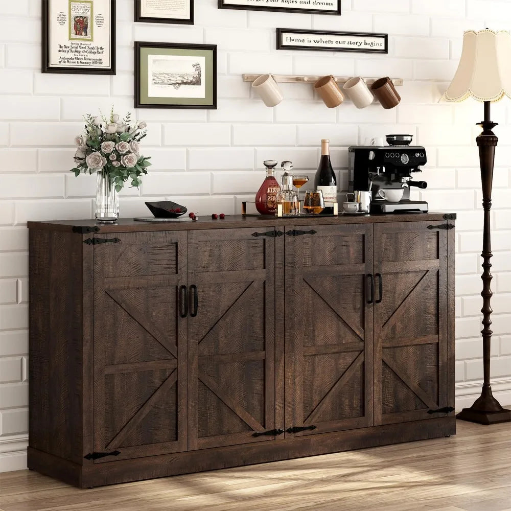 Farmhouse Sideboard Buffet Cabinet with Storage