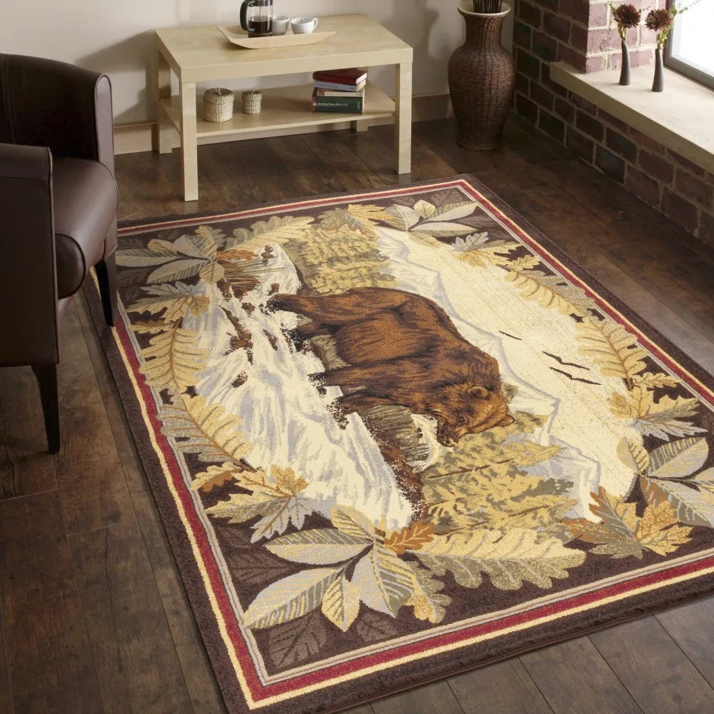 7 ft. 10 in. x 10 ft. 3 in. Lodge Area Rug