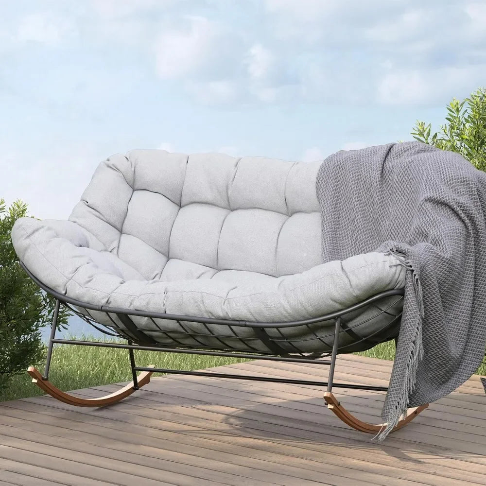 Oversized Papasan Rocking Chair for 2