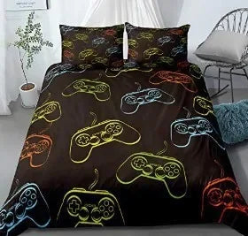 Gamepad Comforter Cover Gamer Bedding Set