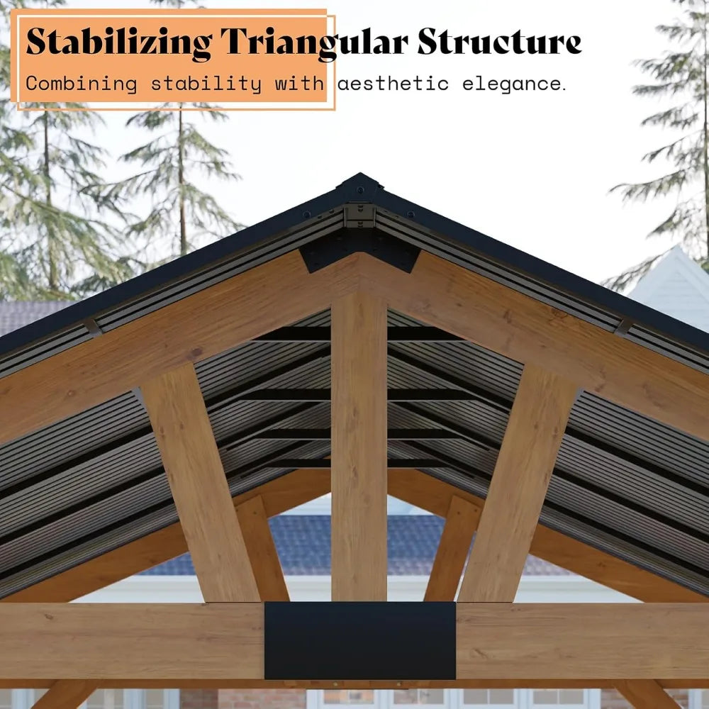 Outdoor Gazebo with Bar Storage Space for Garden