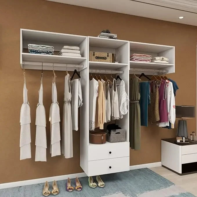Modular Wooden Wardrobe Closet System