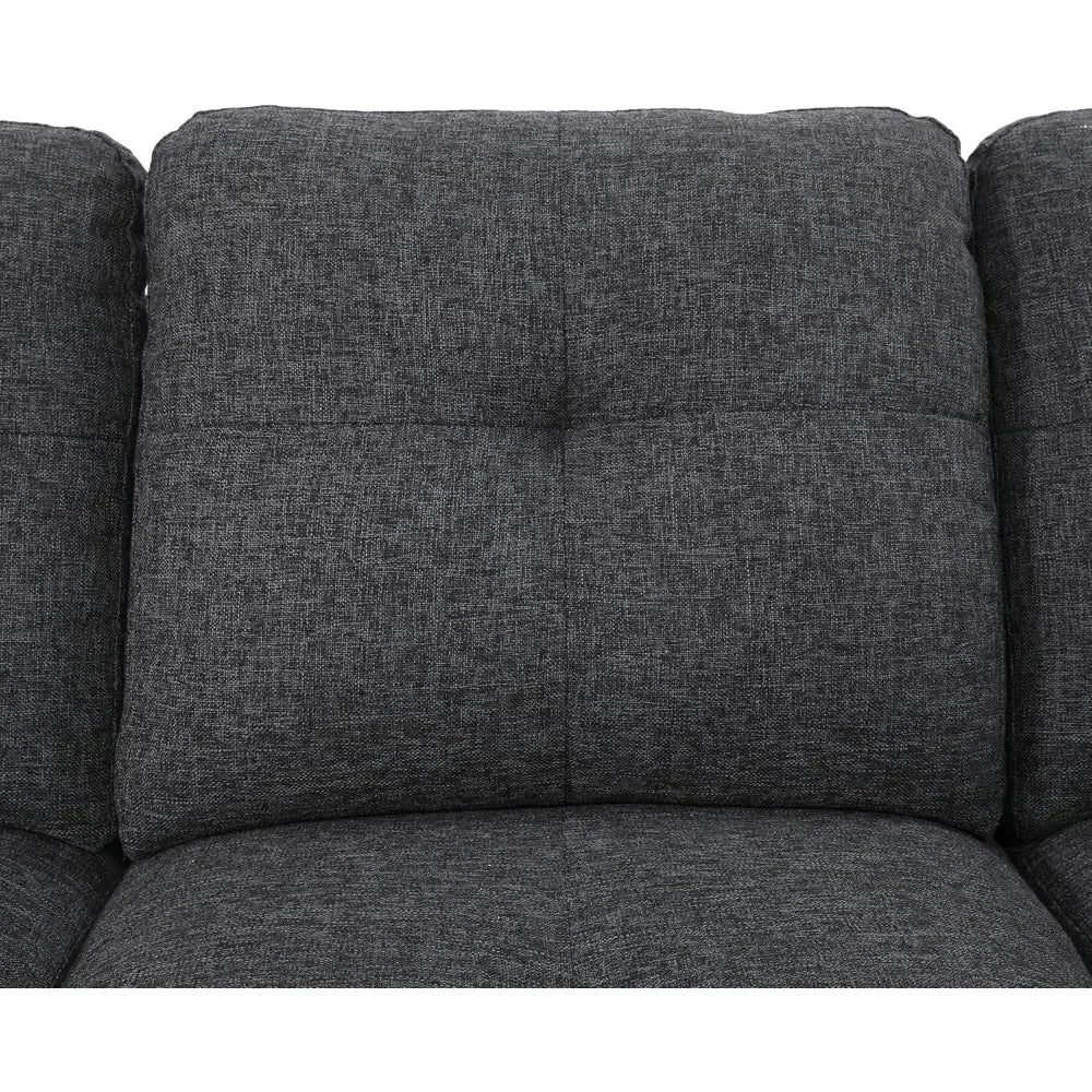 Modern L-Shaped Modular Upholstered Sectional Sofa