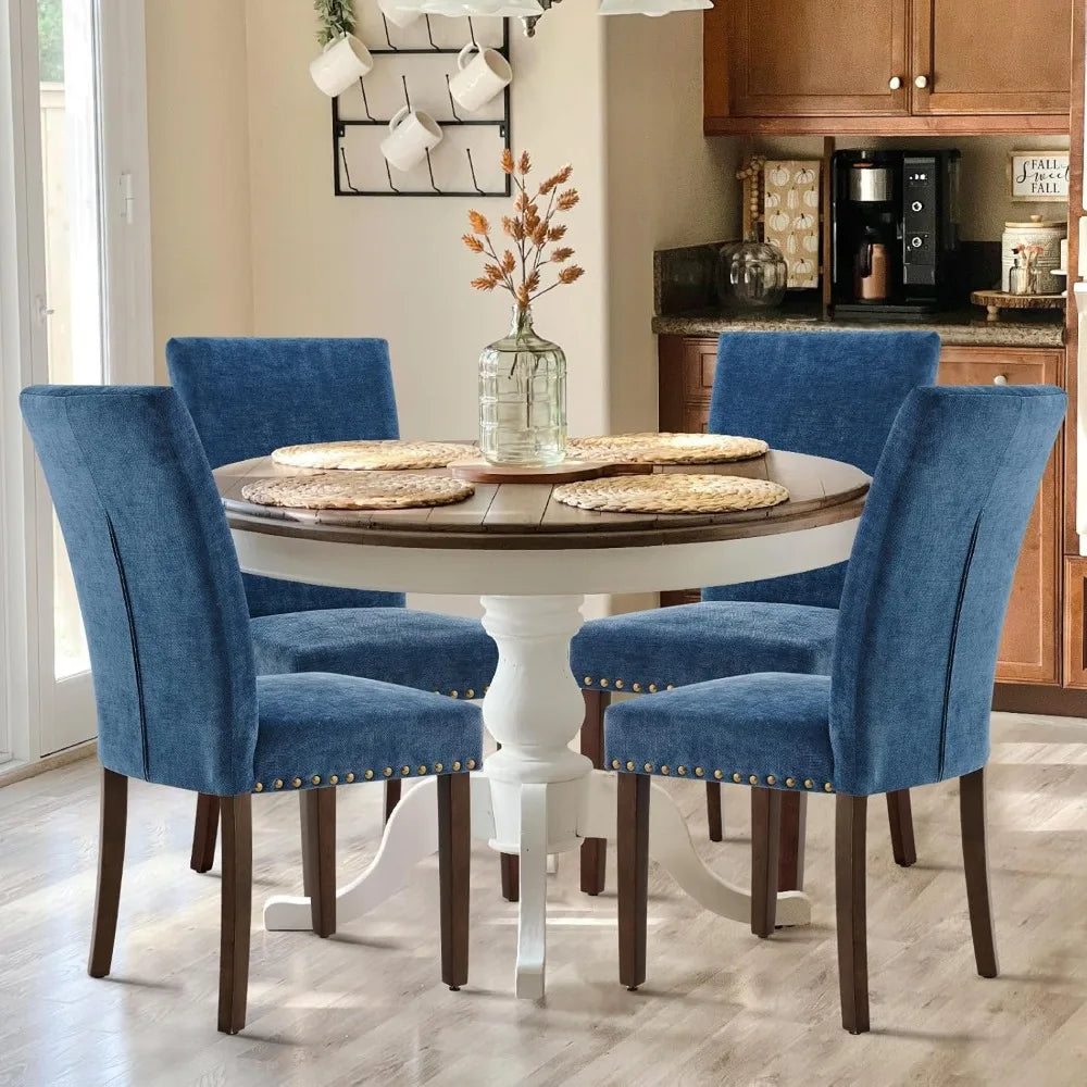 Upholstered Parsons Dining Chairs Set of 4