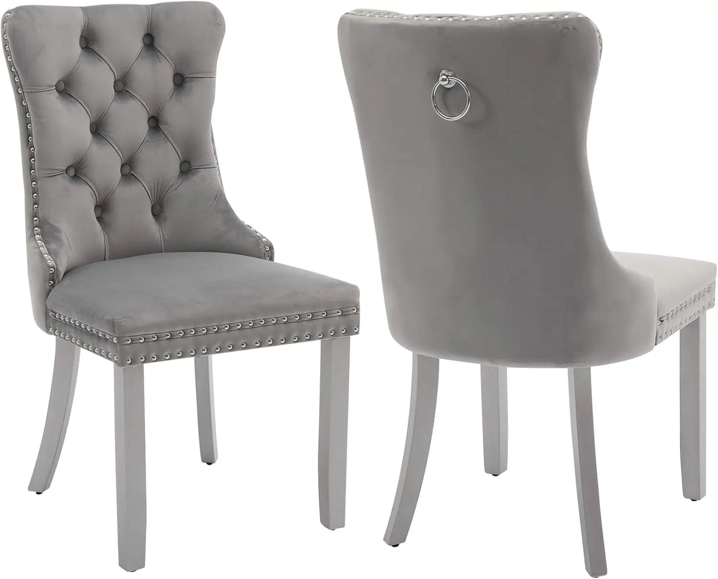 Velvet Upholstered Dining Room Chairs