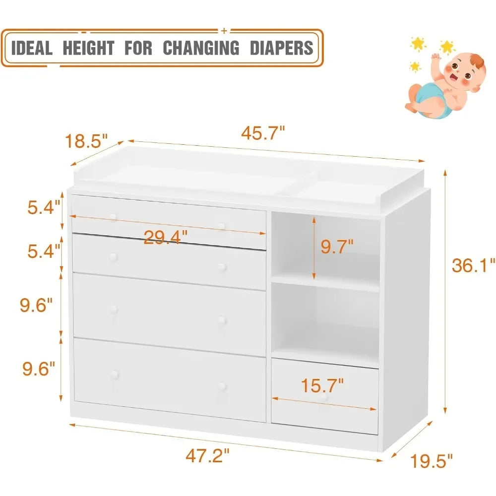 Classic Baby Changing Table, Nursery Dresser