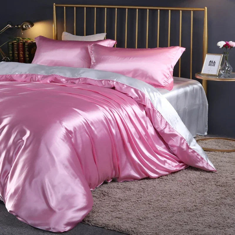 Luxury Satin Duvet , Sheet Set and Pillowcases