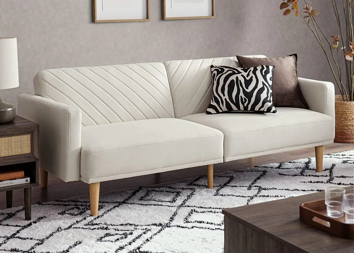 Mid Century Modern Futon Sofa Bed