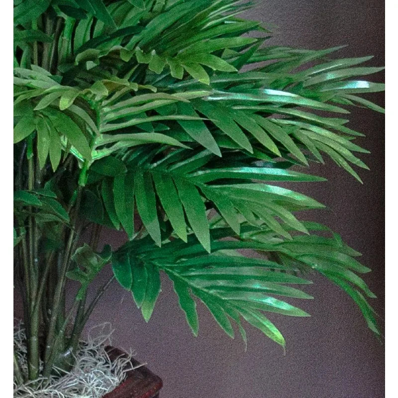 Areca Palm Silk Plant with Vase