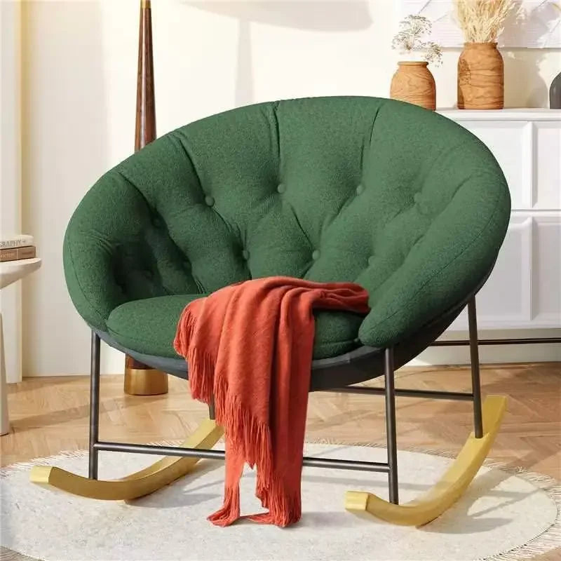 Modern Upholstered Nursery Rocking Chair