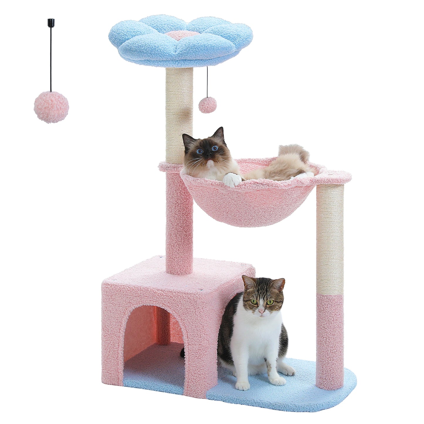 Flower Cat Tree with Large Metal Frame