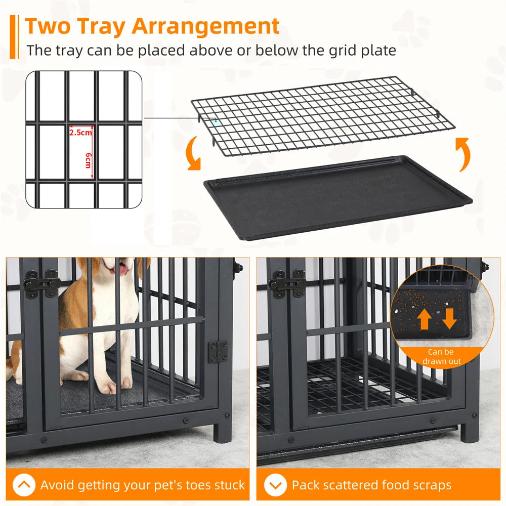 Style Elevated Pet Kennel End Table