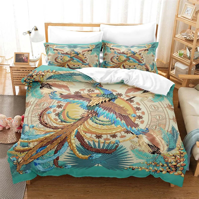Luxury Horse Print Bedding Set
