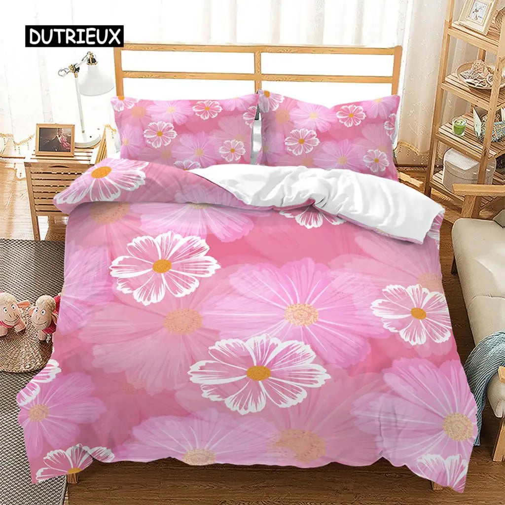 Spring Flowers Duvet Cover Bedding Set