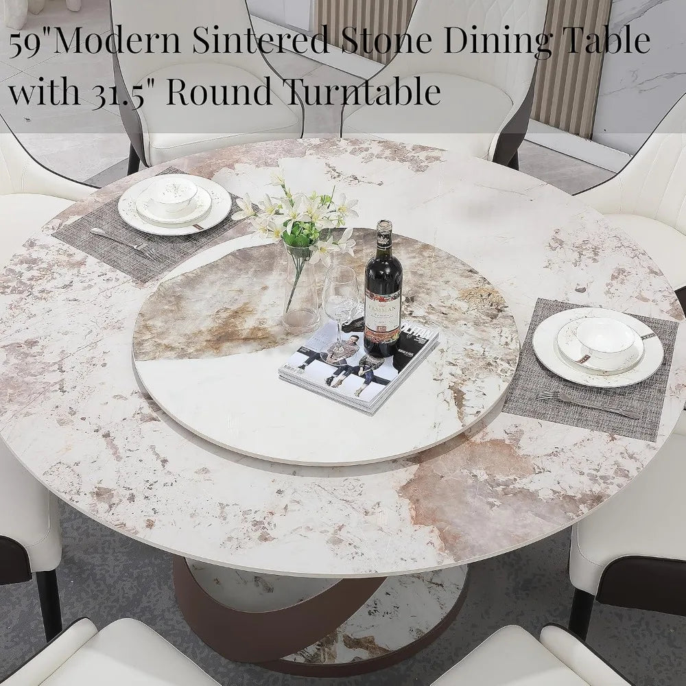 Modern 9 Piece Dining Table Set