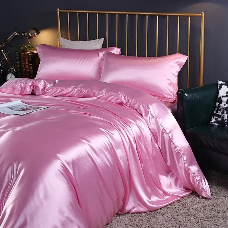 Luxury Satin Duvet , Sheet Set and Pillowcases