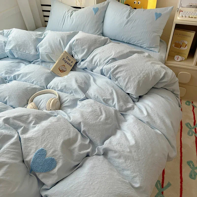 Super Soft Black Duvet Cover Set, Sheets