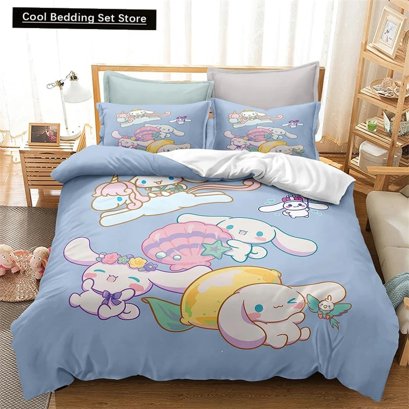 3 Pcs Bedding Set (1 Duvet Cover + 2 Pillowcases)