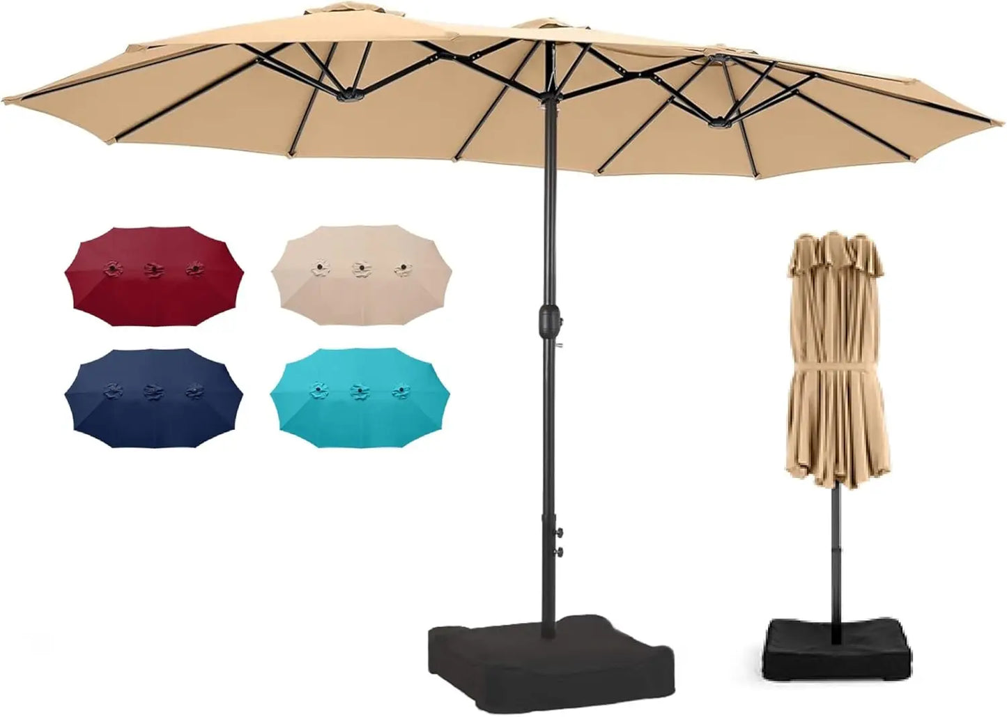 Extra Large Rectangular Outdoor Umbrella for Patio