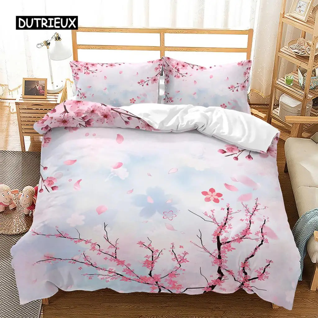 Spring Flowers Duvet Cover Bedding Set