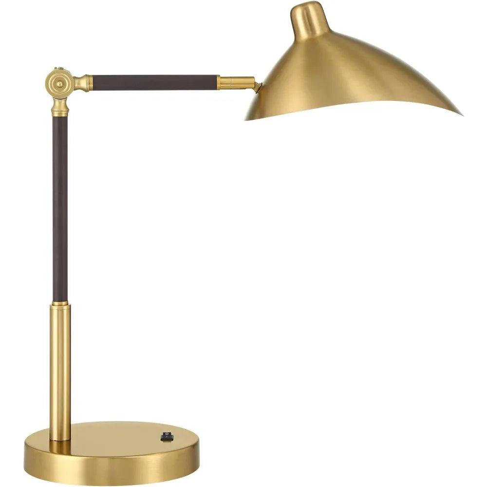 28" Tall Mid Century Modern Desk Lamp USB Port