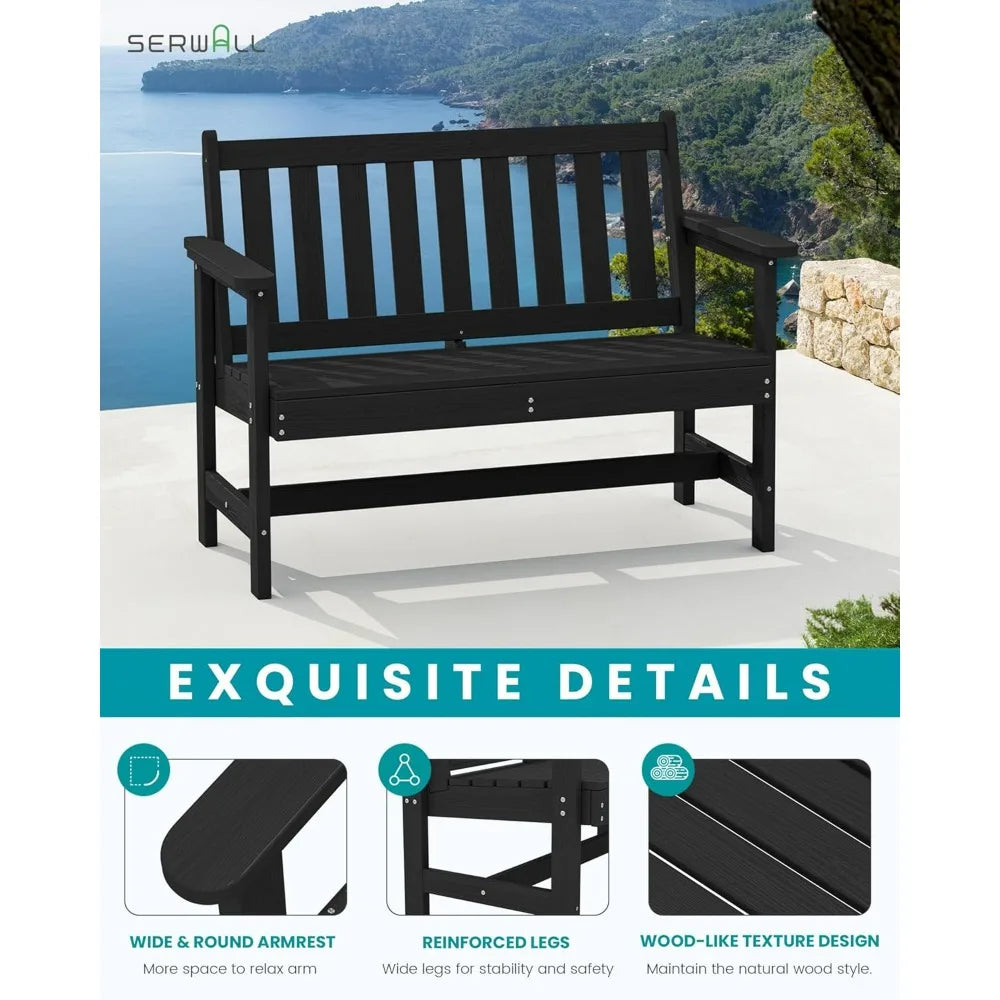 Weatherproof 2-Person Garden Bench