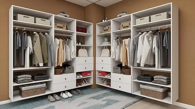 Modular Wooden Wardrobe Closet System