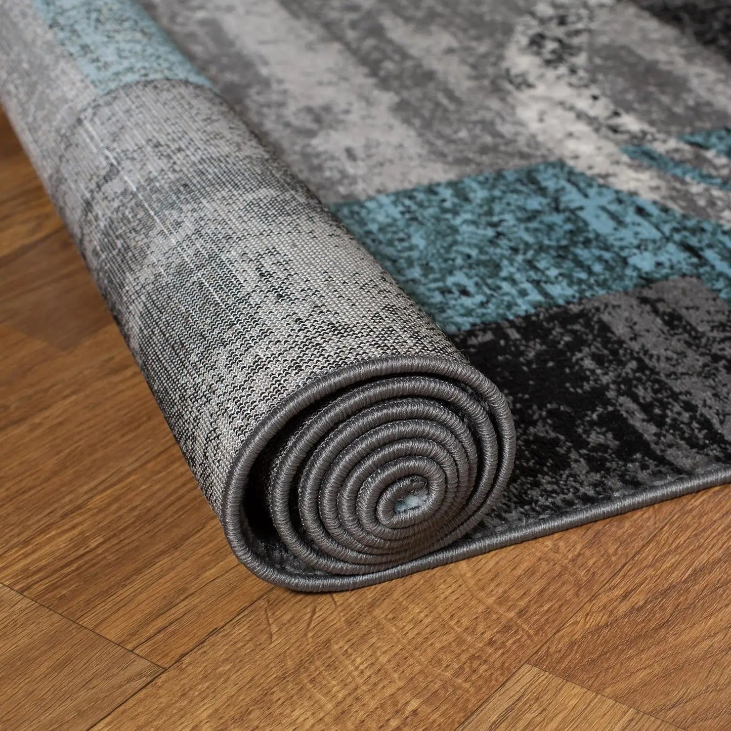 Contemporary Soft Area Rug 7'10" x 10'2" Gray