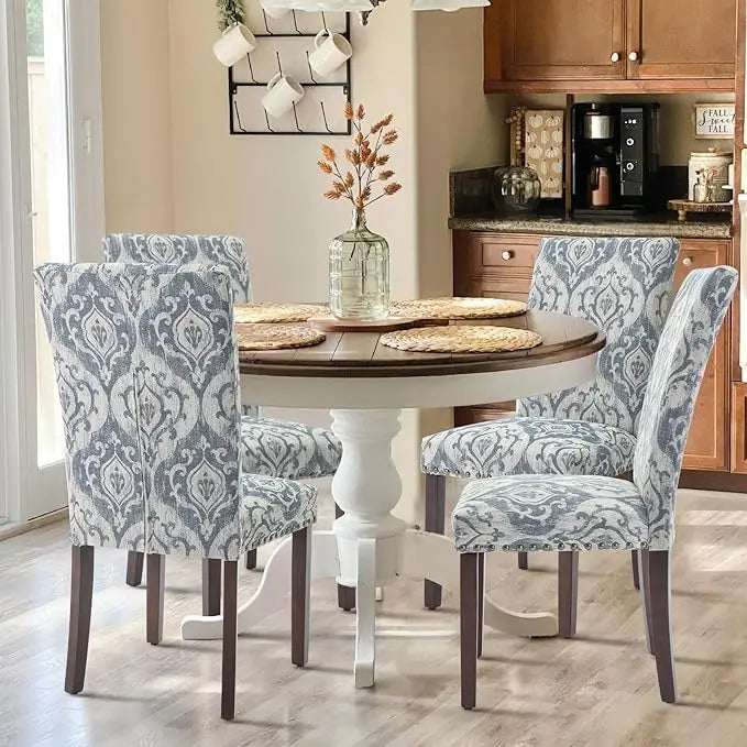 Upholstered Parsons Dining Chairs Set of 4