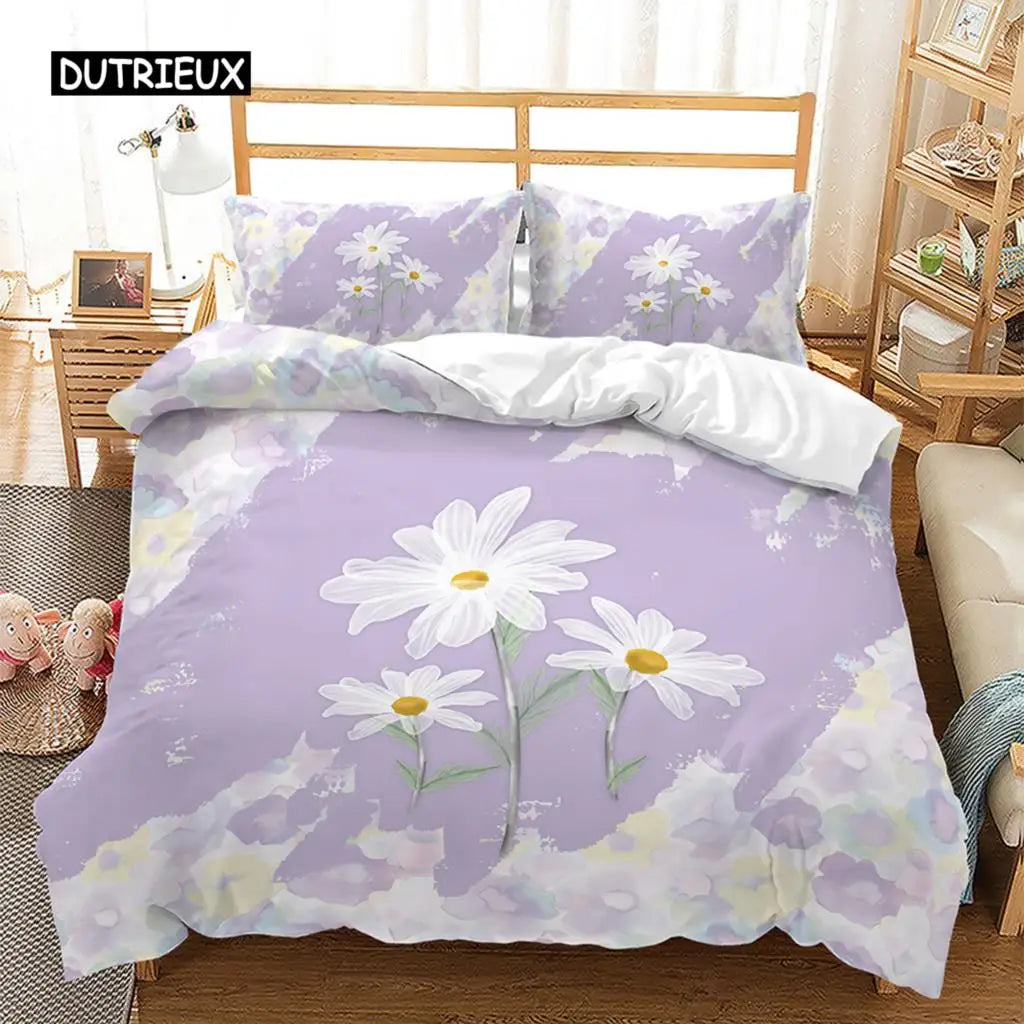Spring Flowers Duvet Cover Bedding Set