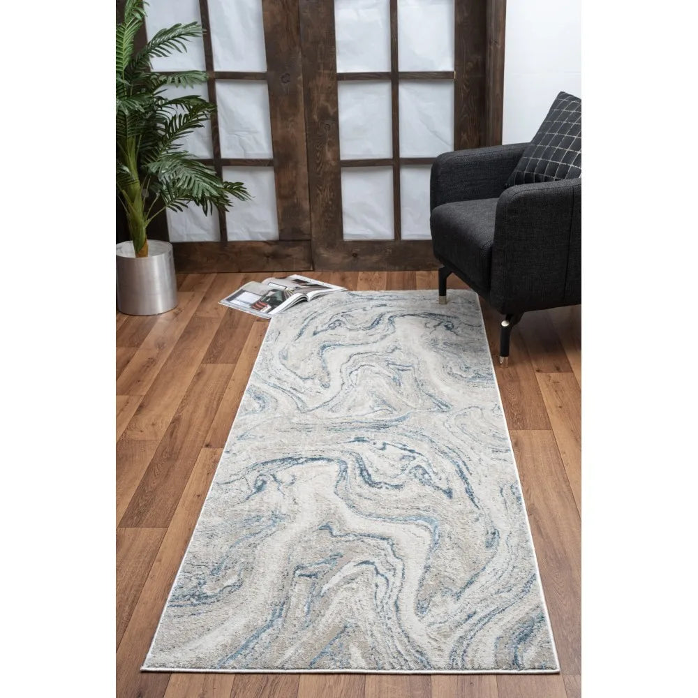 Ivory Area Rug - 5 ft. 3 in. x 7 ft. 3 in. - Floral Design