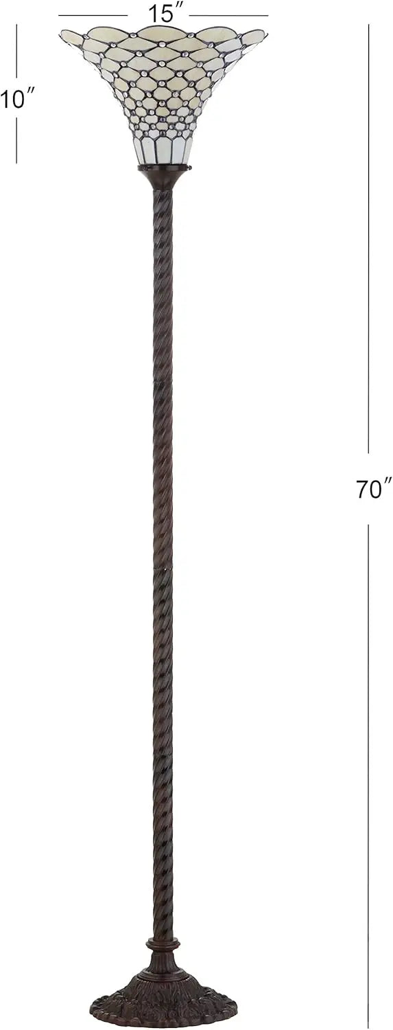 Tiffany Art Nouveau Style Floor Lamp