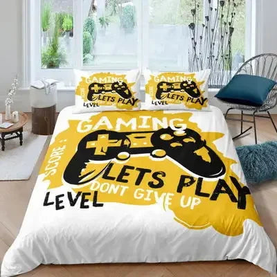 Gamepad Comforter Cover Gamer Bedding Set