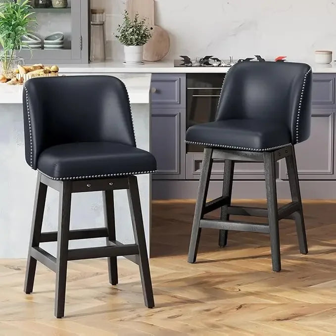 Set of 4, 26" Swivel Counter Height Bar Stools