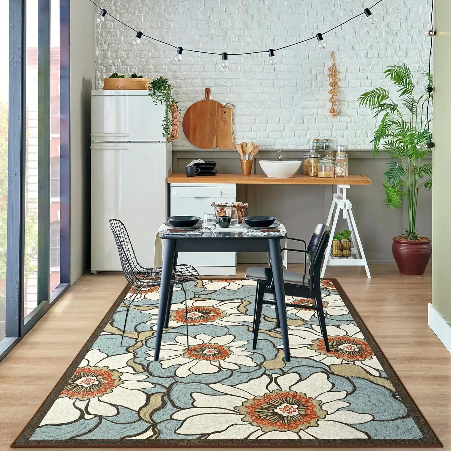 Faux Cashmere Vintage Floral Rugs
