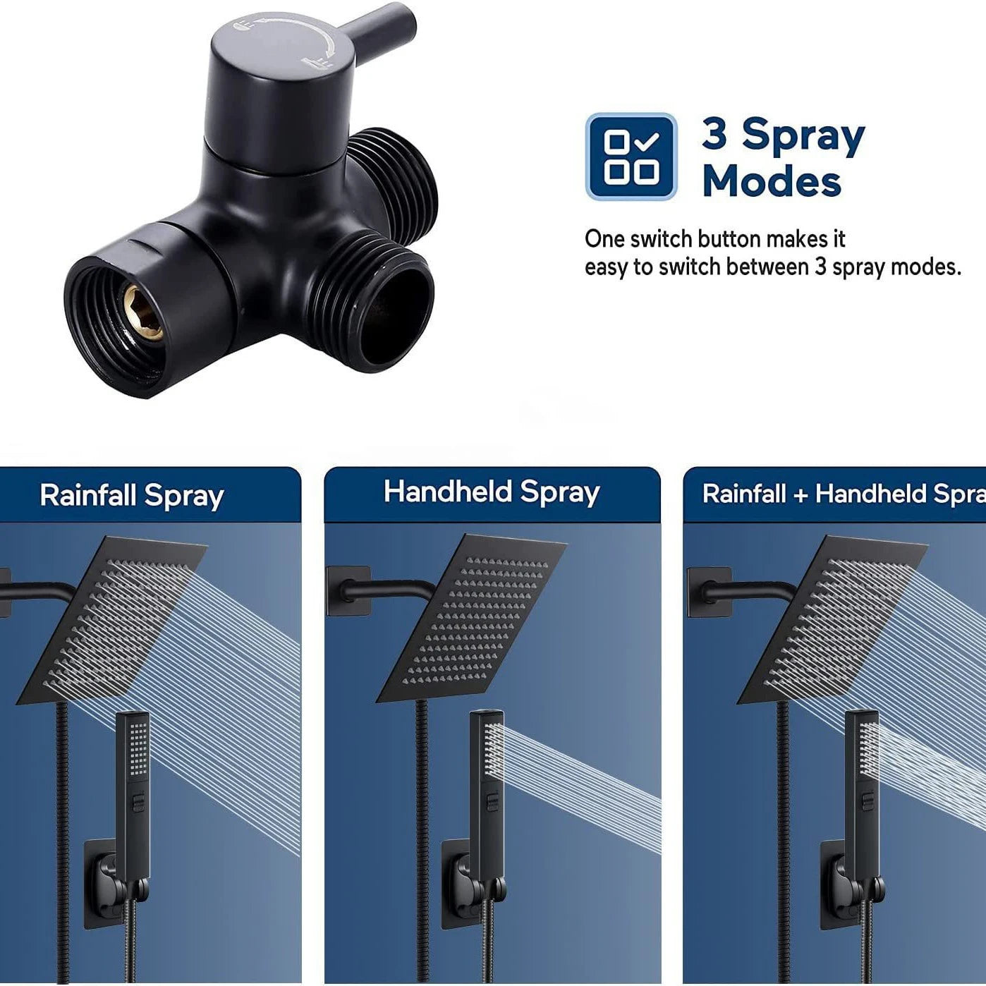 Chrome Plated Stainless Steel Pressurized Shower Set