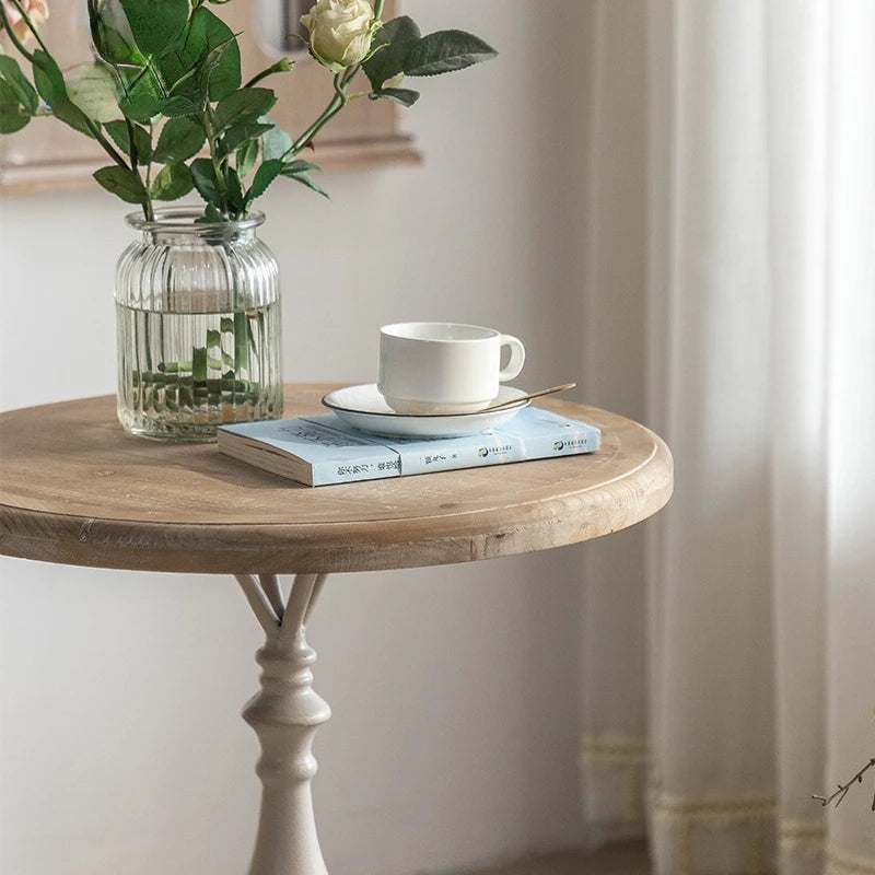French Vintage Solid Wood Small Table