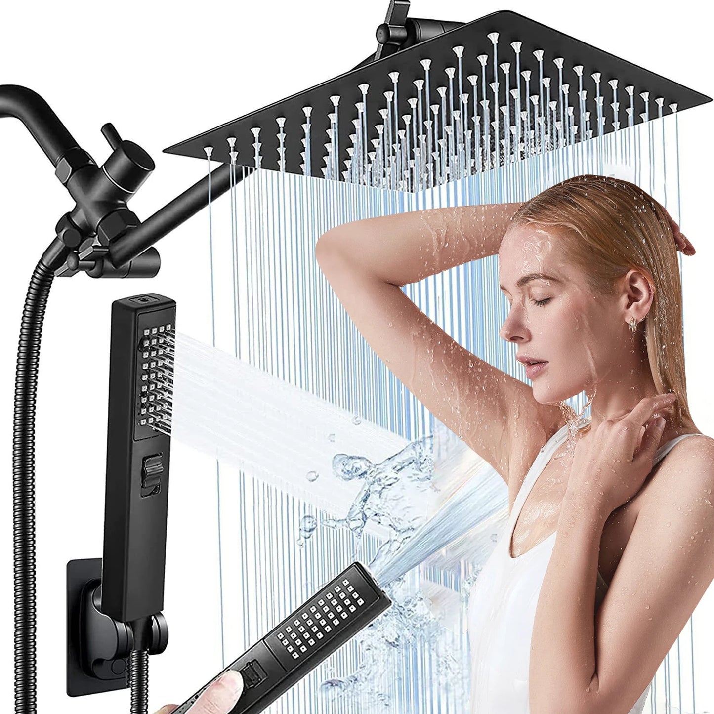 Chrome Plated Stainless Steel Pressurized Shower Set