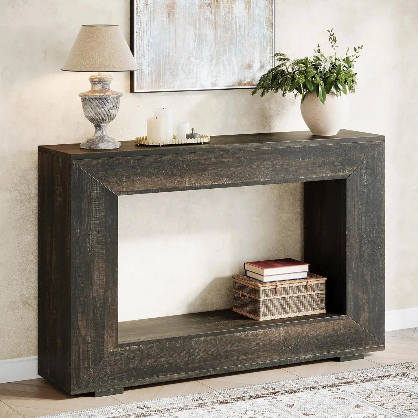 47-Inch Entryway Table with Storage