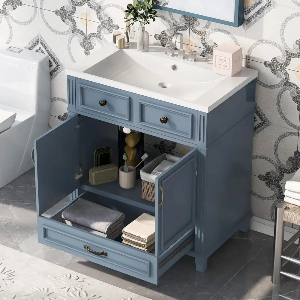 30 Inch Bathroom Vanity with Sink Combo