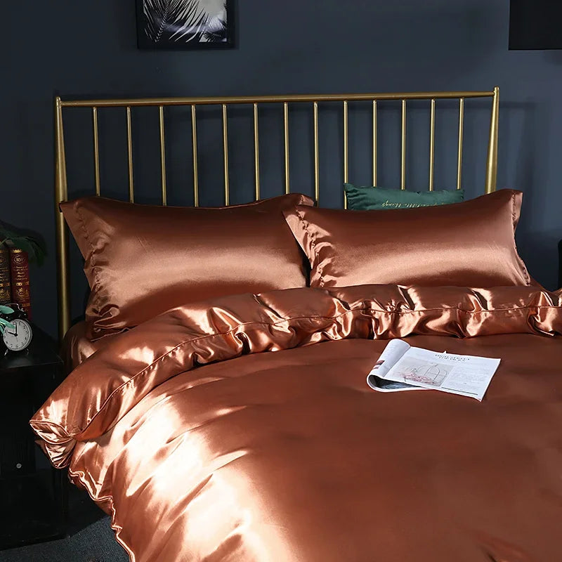 Luxury Satin Duvet , Sheet Set and Pillowcases