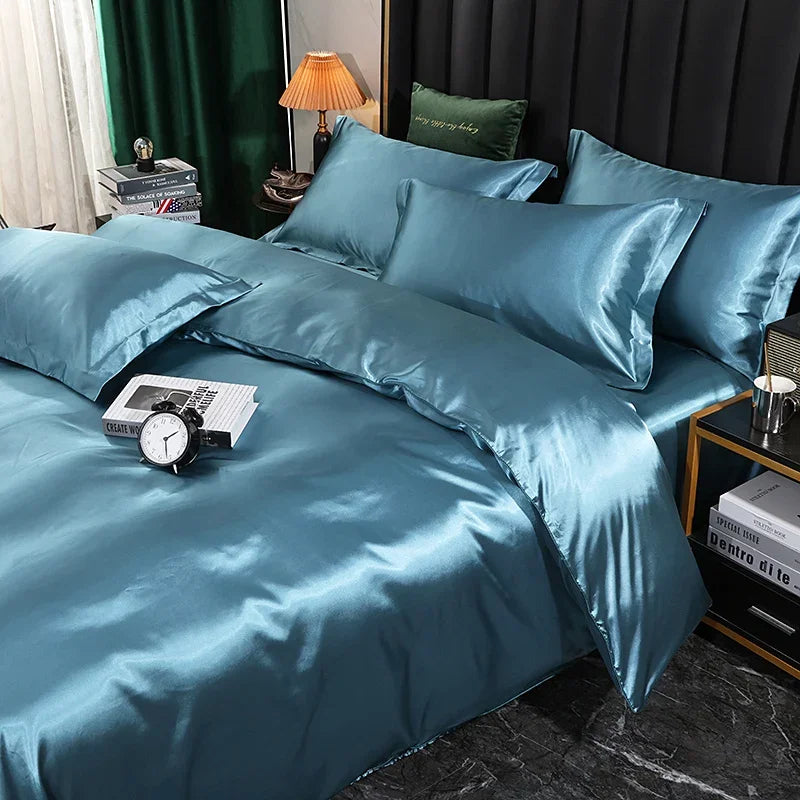 Luxury Satin Duvet , Sheet Set and Pillowcases