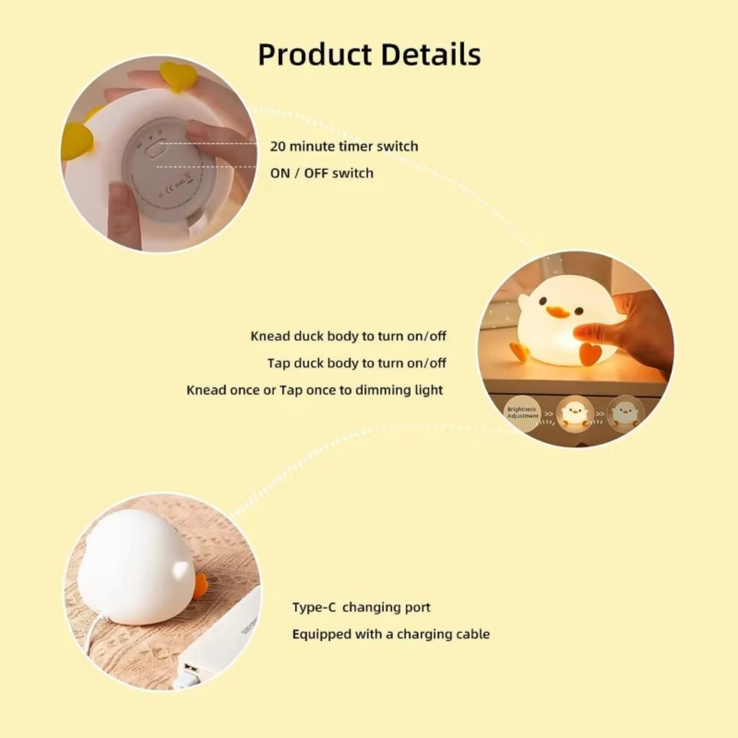 Duck Night Light for Nursery